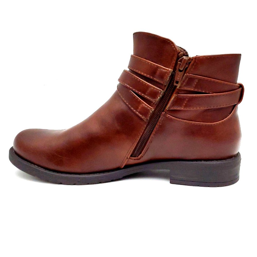 Yuu Calissa Women's Size 9.5 Brown Faux Leather Boot Shoes - Picture 5 of 12